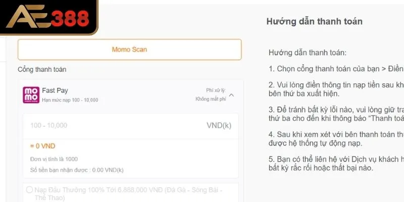Một số lưu ý quan trọng khi rút tiền AE388